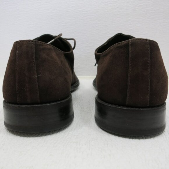 Faconnable Brown Suede Leather Dress Oxfords Fashion Footwear Shoes Sz 9 M main image 8